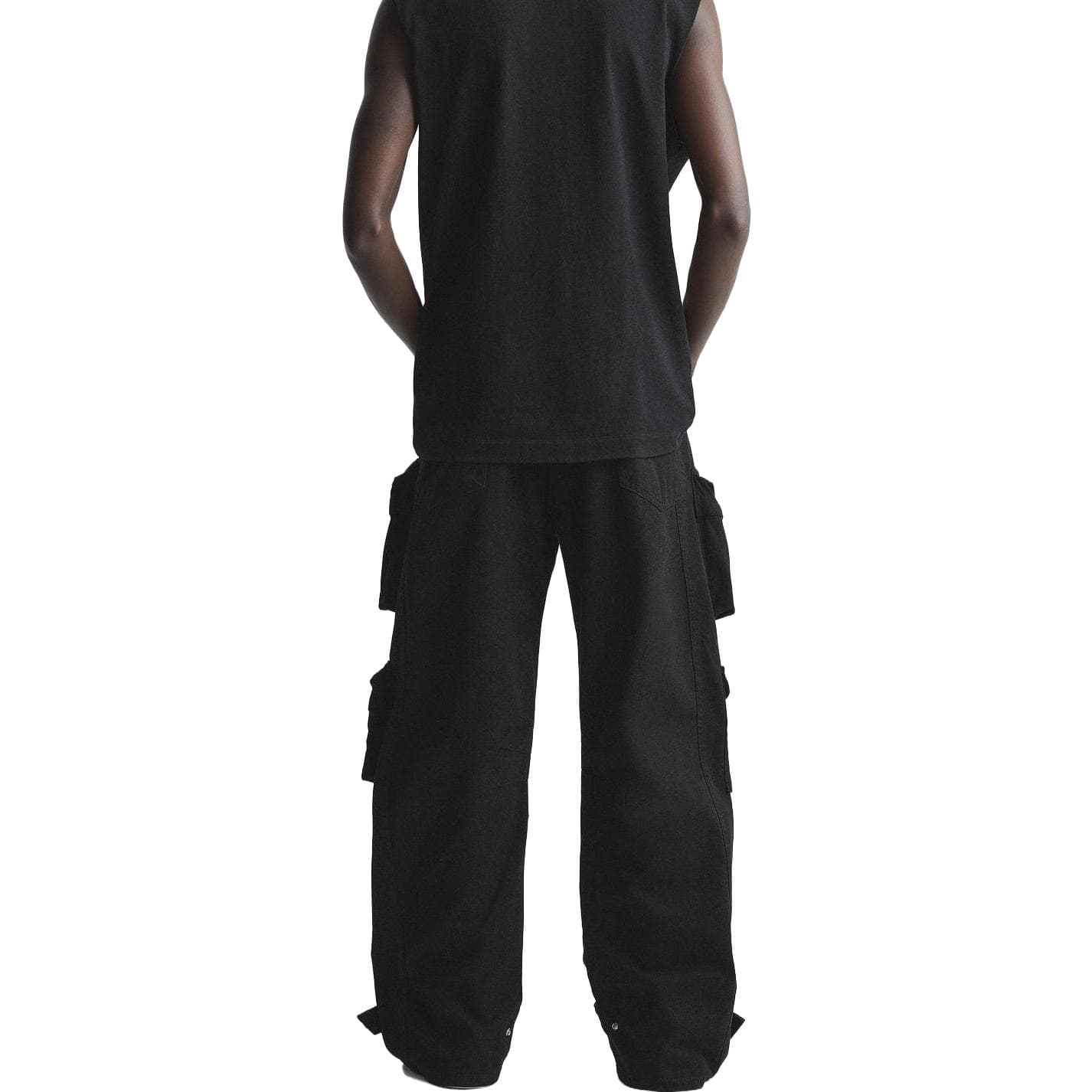 ZARA Повседневные шорты мужские черные