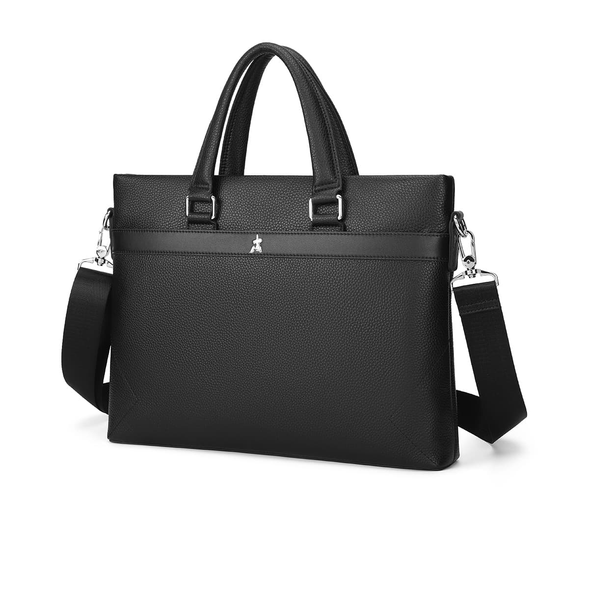 Сумка для ноутбука из коровьей кожи MEXICAN, сумка через плечо, обычная мужская черная