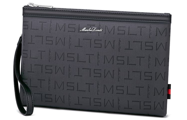 Ручная сумка из ПВХ MashaLanti, дорожная сумка, сумка-конверт, обычный мужской черный клатч