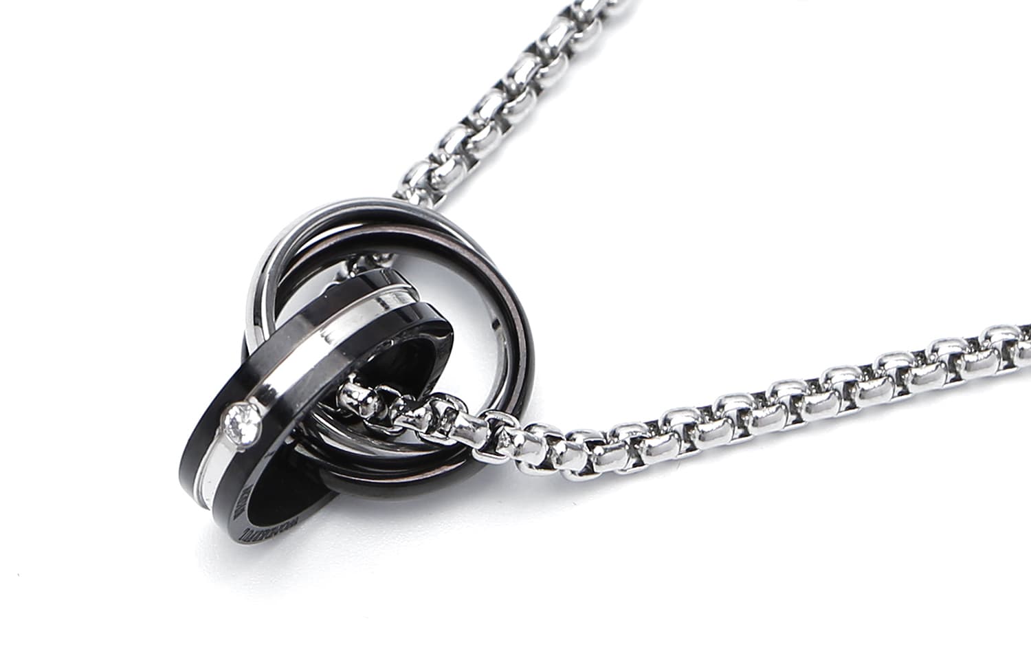 GENANX Ожерелья Унисекс Серебристый Белый