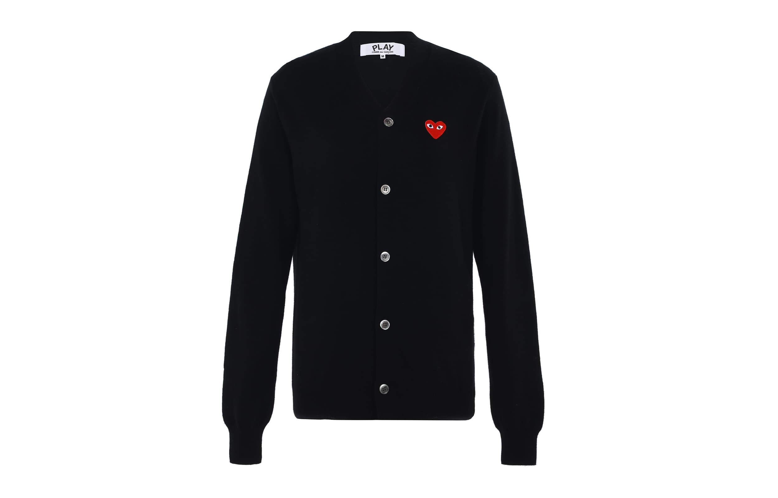 Comme Des Garçons Play Embroidered Logo Cardigan