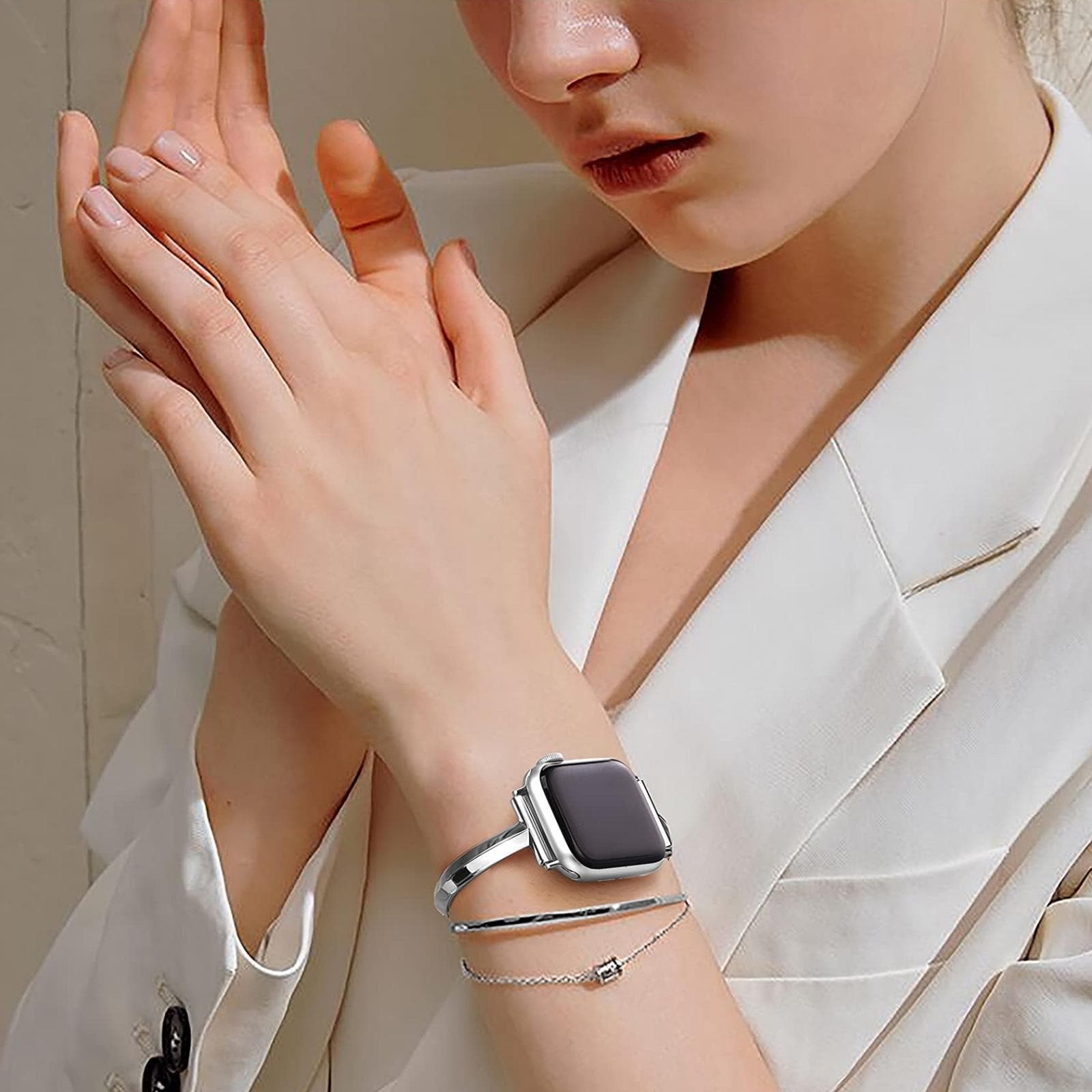 Ремешок Zhongwo, совместимый с Apple, металлический