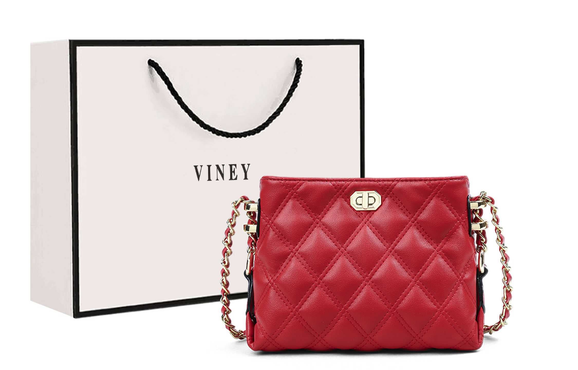 VINEY Сумка на плечо из коровьей кожи, маленькая женская, черная