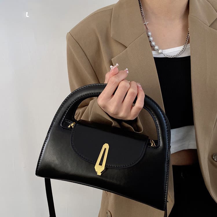 NOMK Сумка через плечо из искусственной кожи, сумка через плечо, женская сумочка черная