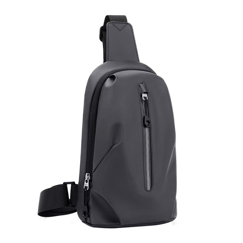 POLO Fabric Crossbody Bag For Men, Sling Bag, Fanny Pack Medium Men's Black