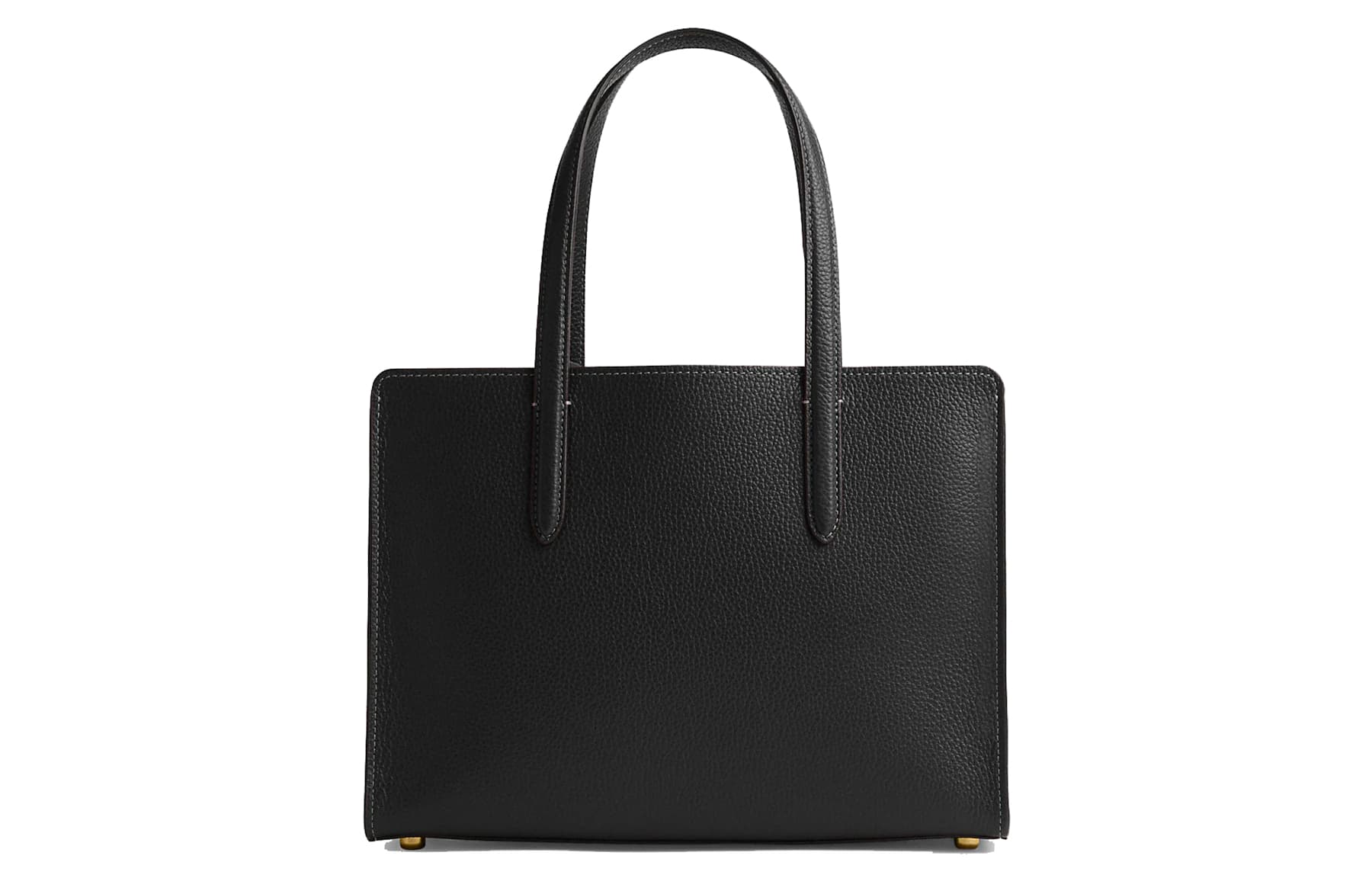 COACH Carter Большая сумка из шагреневой кожи Сумка для покупок Сумка большого размера Женская черная