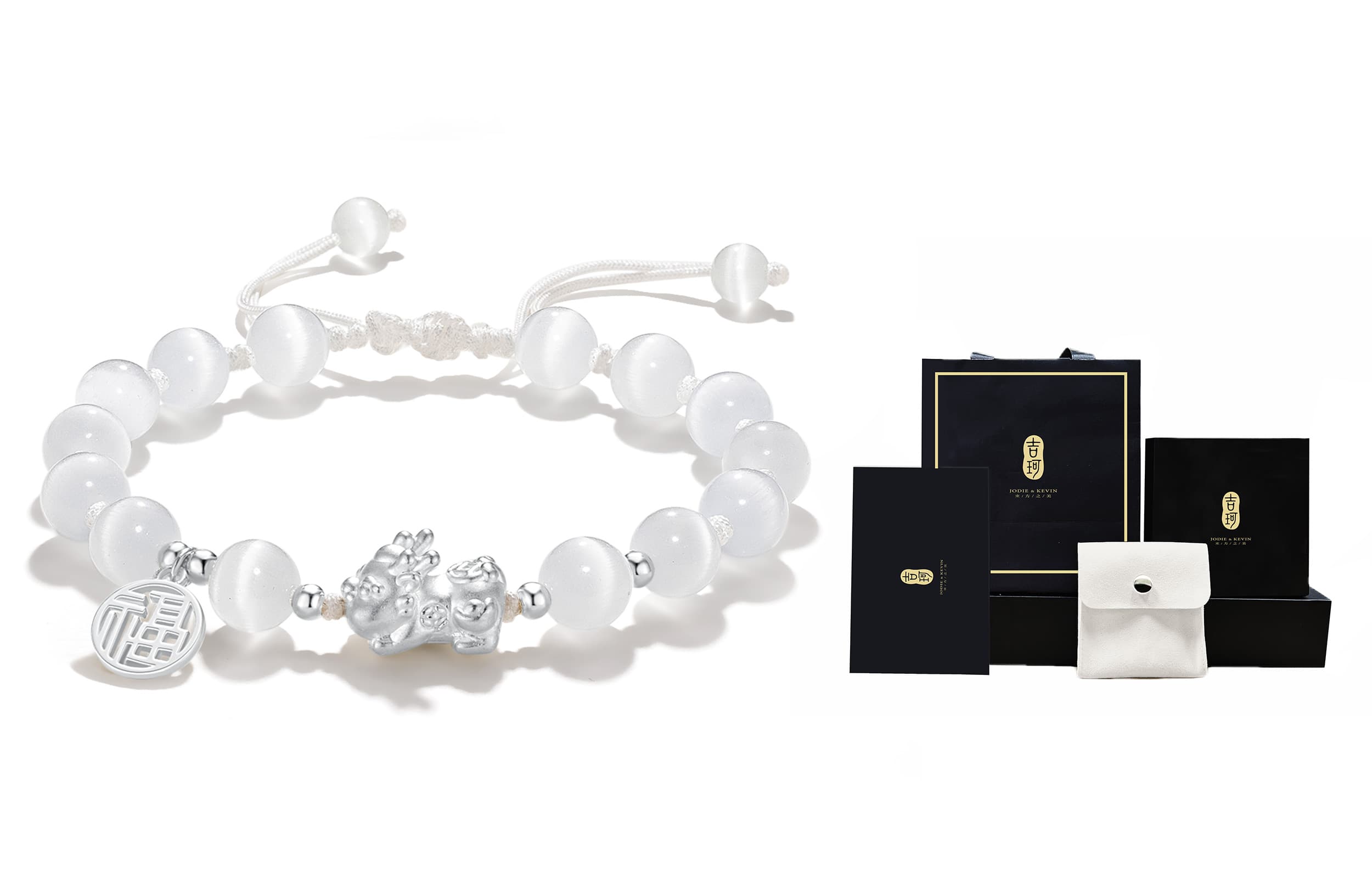 Браслеты «кошачий глаз» Jodie&Kevin из синтетического/искусственного стекла унисекс