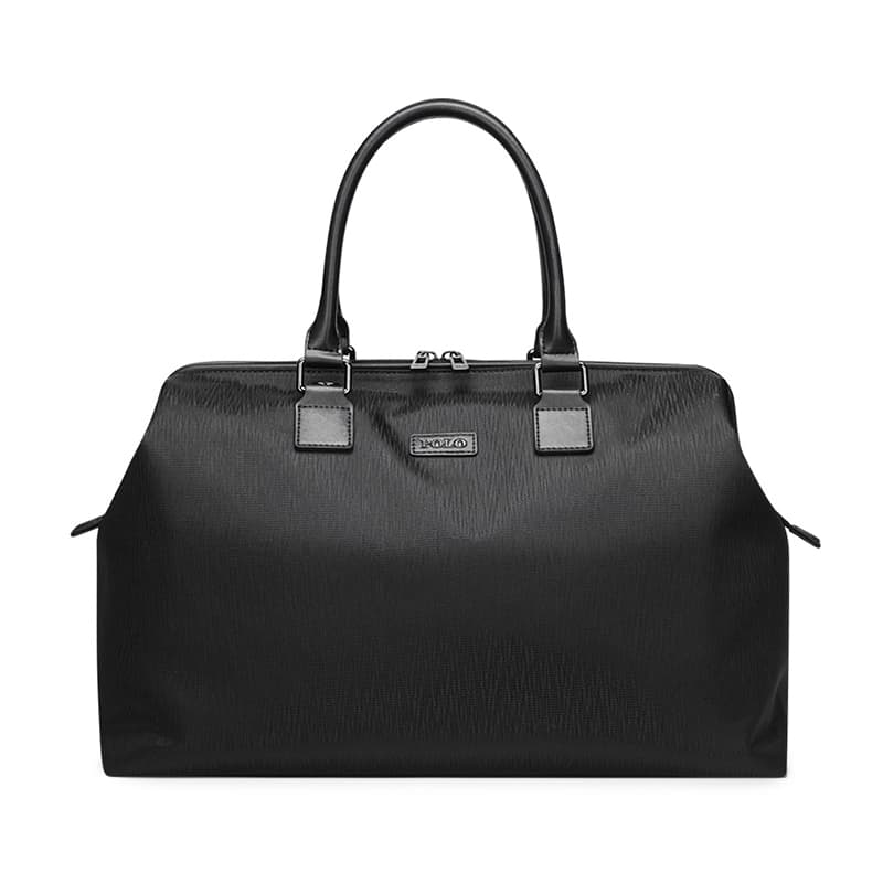 Ткань ПОЛО с синтетической кожей Сумка для покупок Мужская сумка для багажа Дорожная сумка Мужская черная