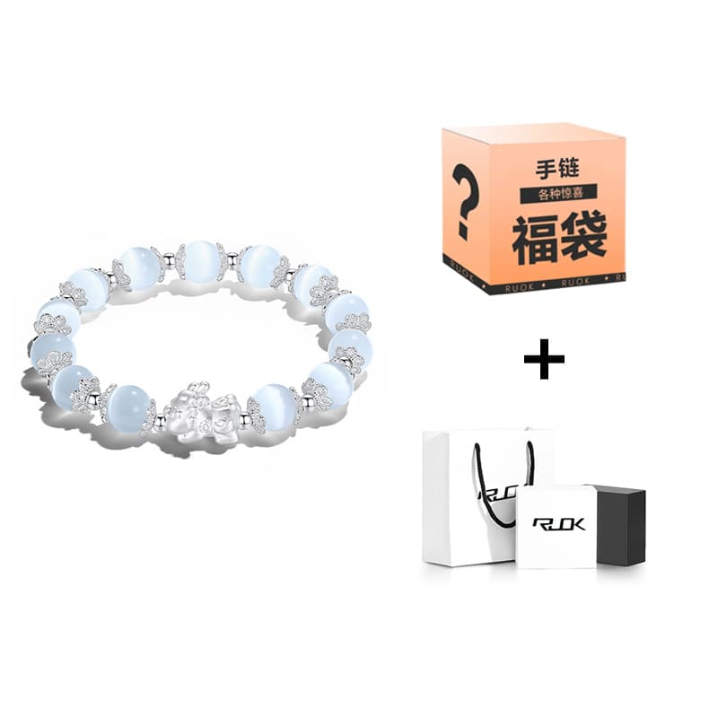 Браслеты RUOK с розовыми кристаллами унисекс