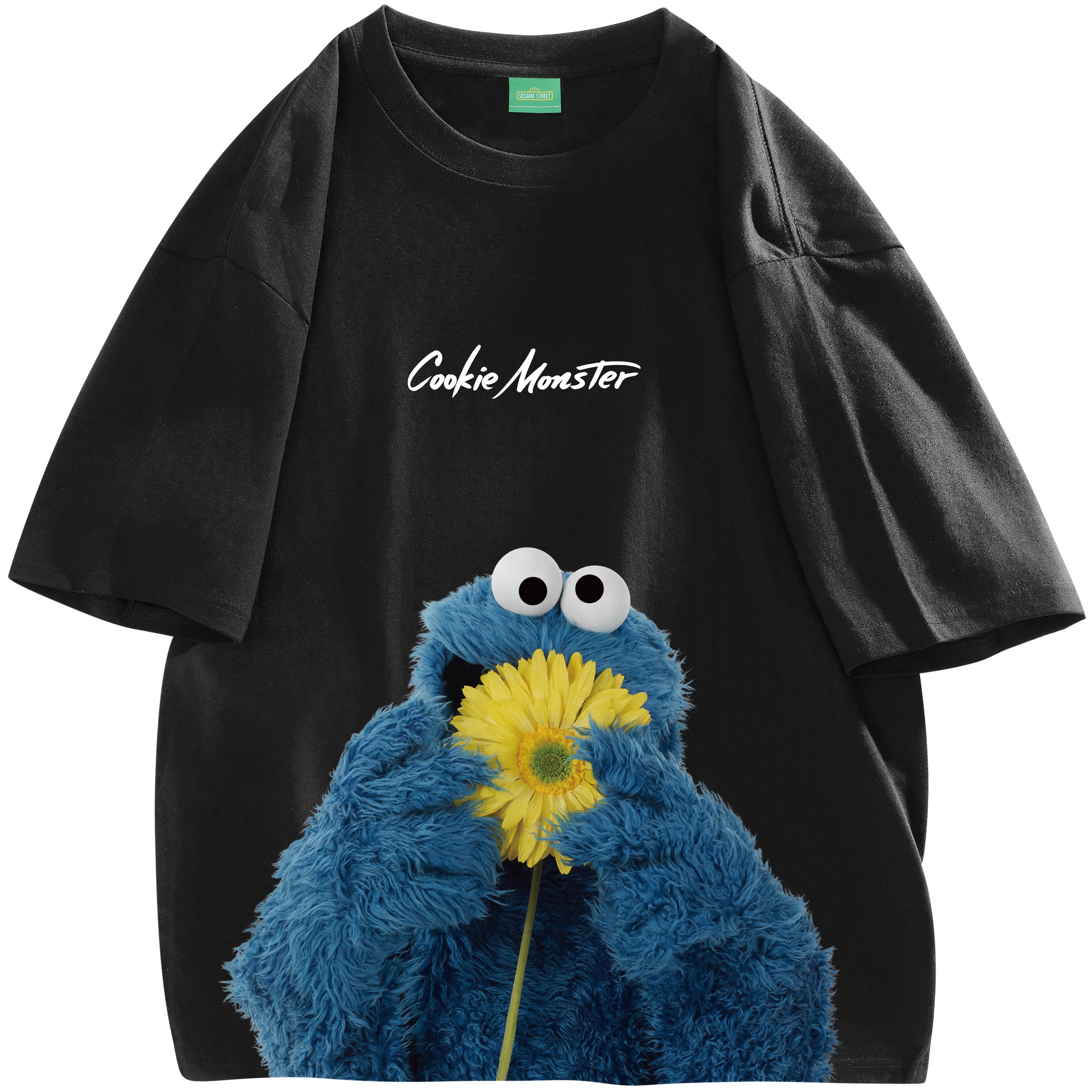 SESAME STREET Drop Shoulder Sleeve T Shirt Unisex