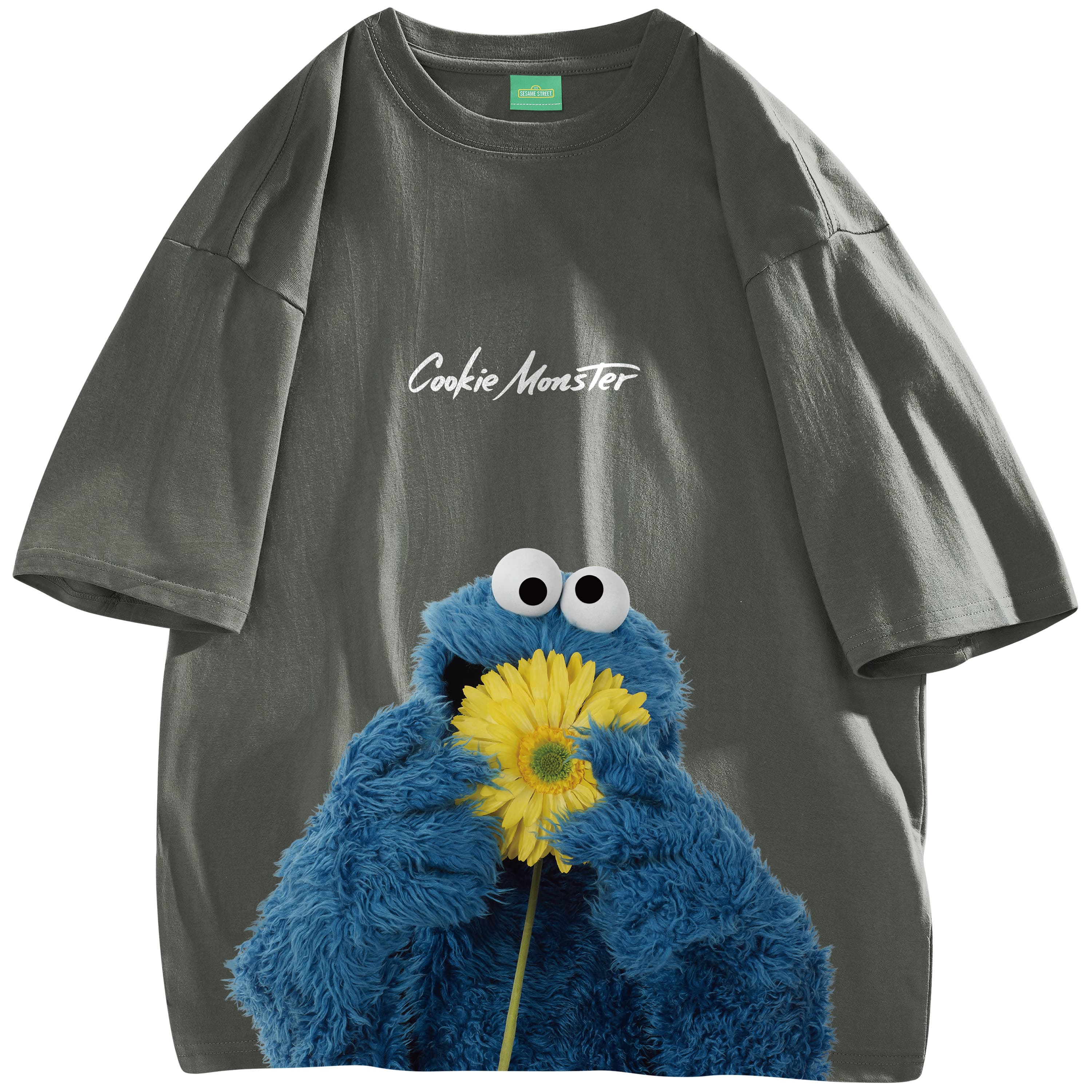 Футболка с заниженными плечами «УЛИЦА СЕЗАМ» унисекс