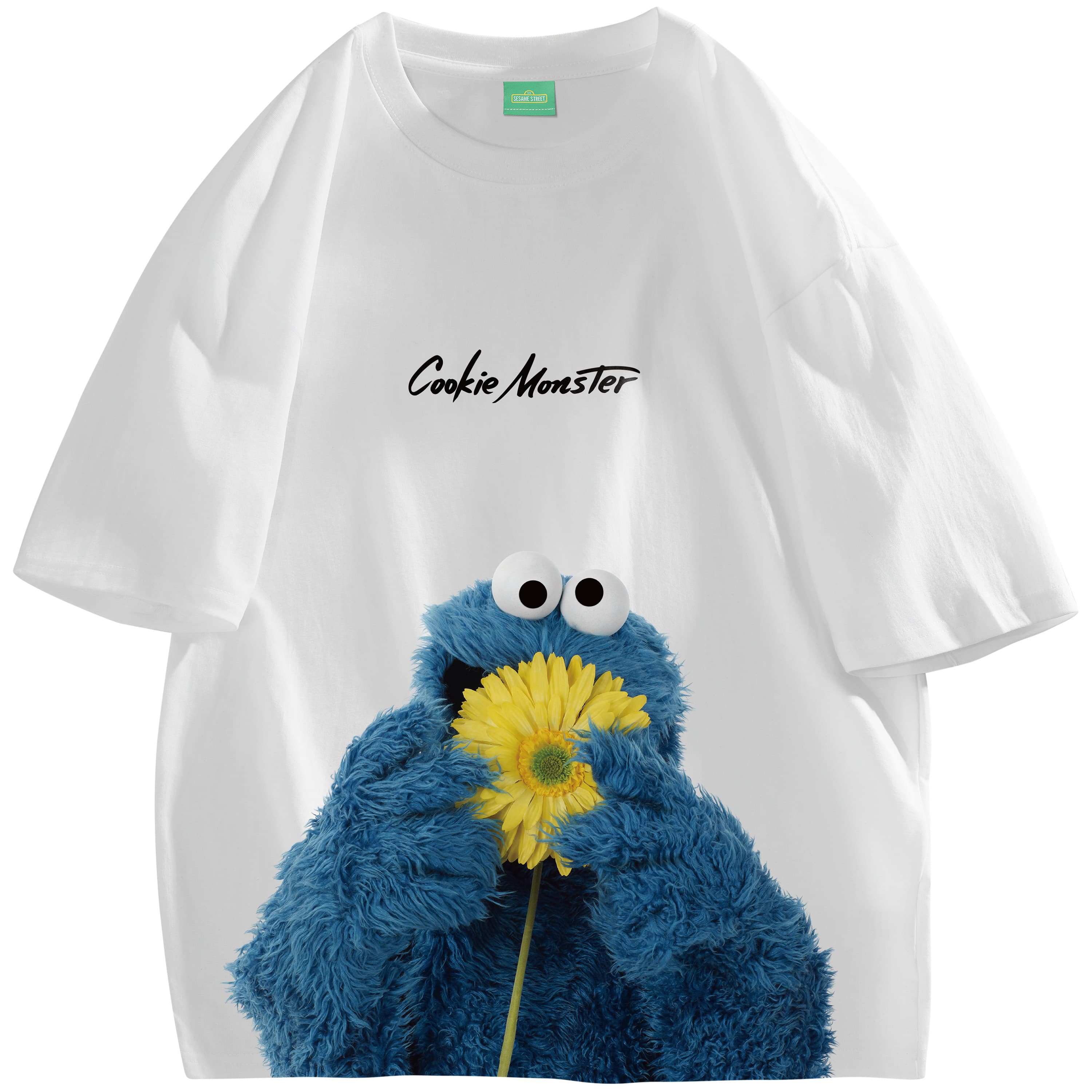 Футболка с заниженными плечами «УЛИЦА СЕЗАМ» унисекс