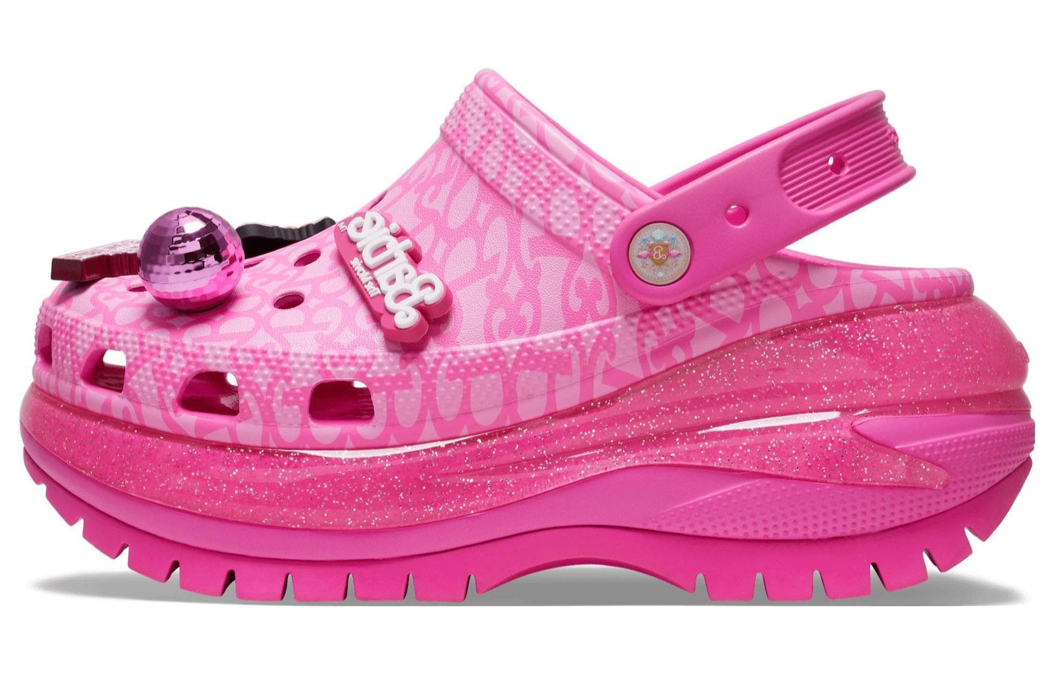Crocs Classic Mega Crush Clog 'Barbie The Movie Electric Pink'