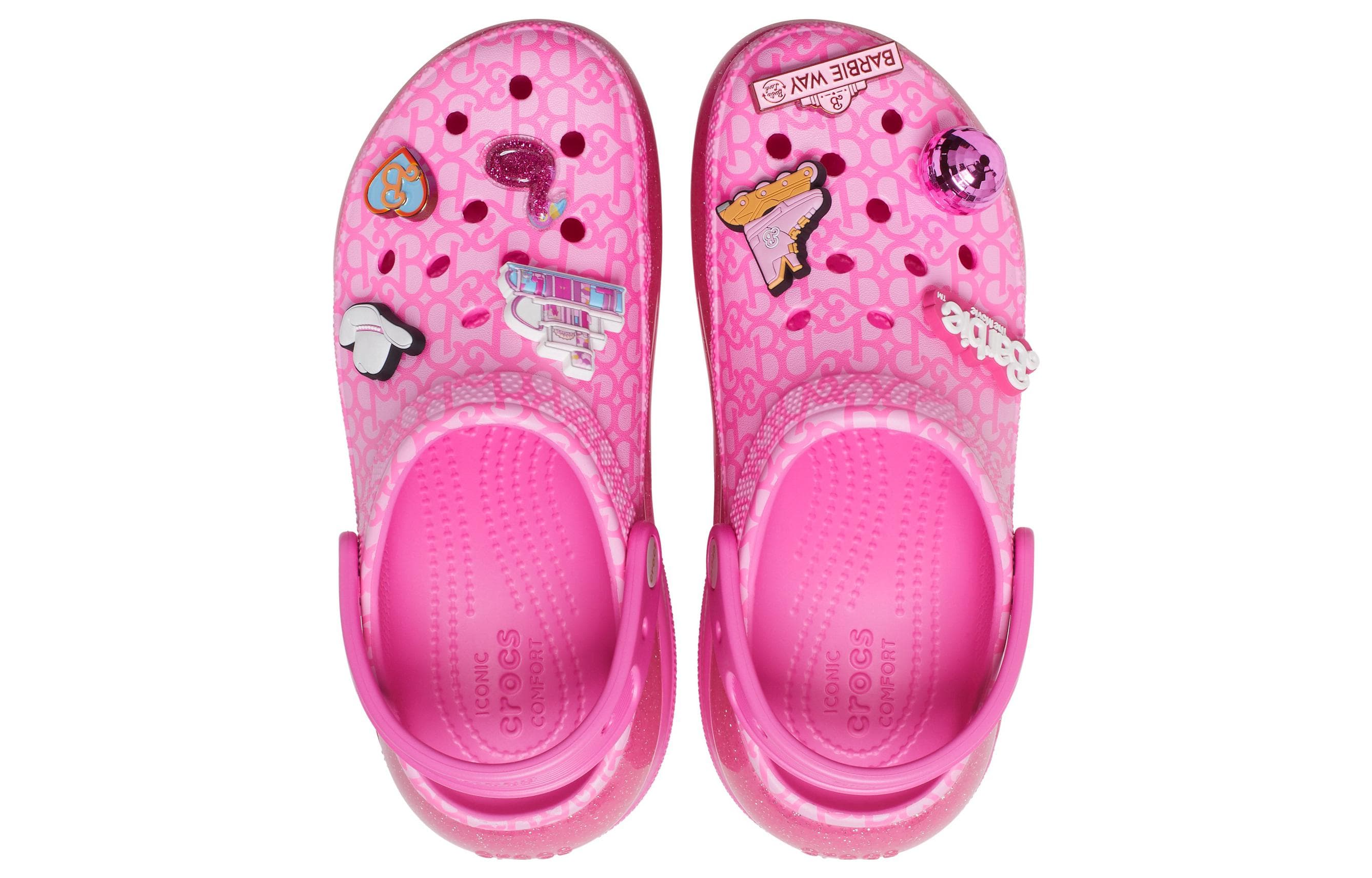 Классические сабо Crocs Mega Crush 'Barbie The Movie Electric Pink'