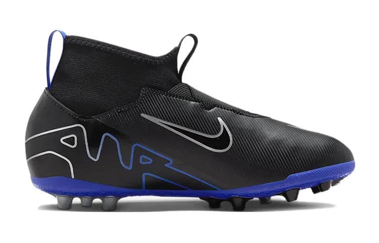 Nike Zoom Superfly 9 Противоскользящие и амортизационные Износостойкие низкие детские футбольные бутсы Черные детские