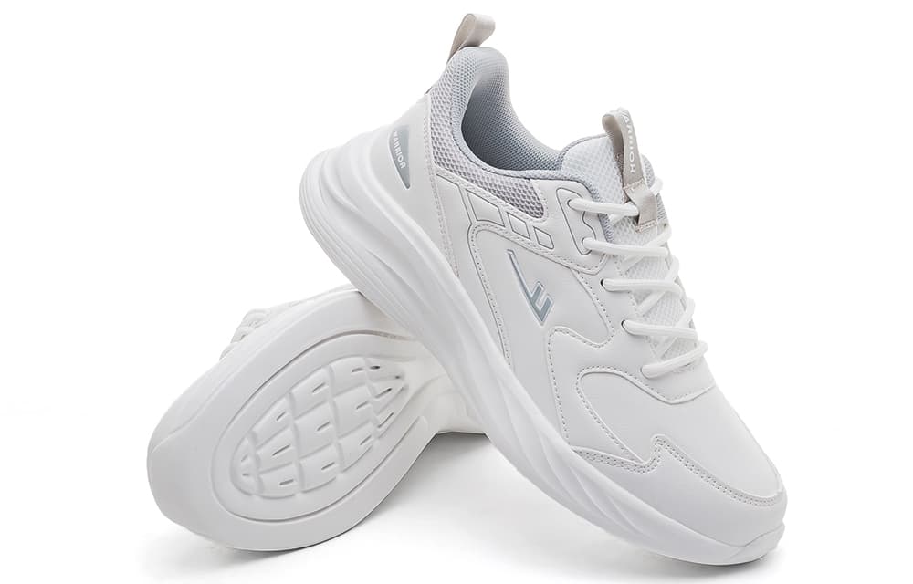 Амортизирующая, нескользящая, износостойкая, дышащая и легкая повседневная обувь Warrior с низким верхом, унисекс, белый, серый