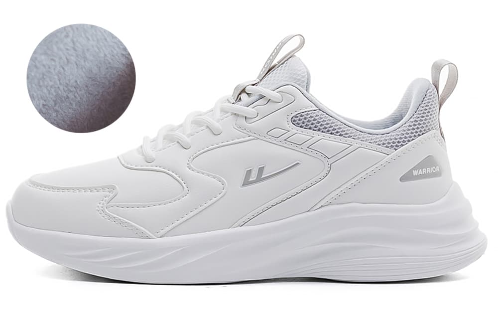 Амортизирующая, нескользящая, износостойкая, дышащая и легкая повседневная обувь Warrior с низким верхом, унисекс, белый, серый