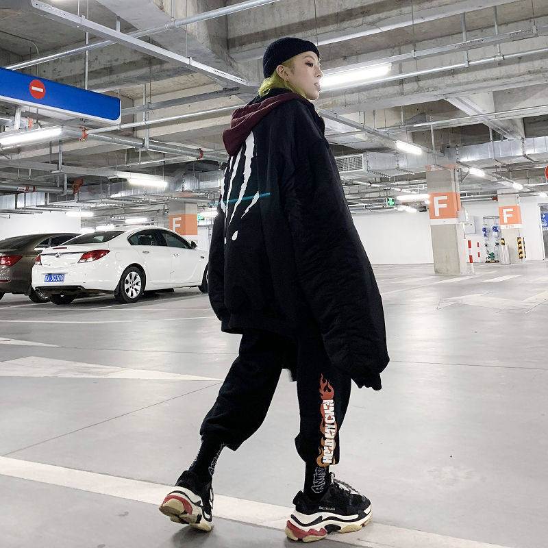 Куртка Suamoment Зимняя Унисекс Черный Красный