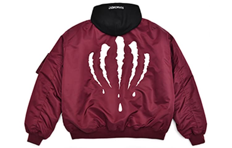 Куртка Suamoment Зимняя Унисекс Черный Красный