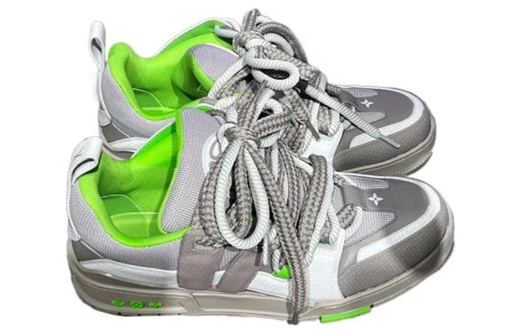 LOUIS VUITTON Skate, устойчивые к истиранию высокие туфли для скейтборда, мужские, серые