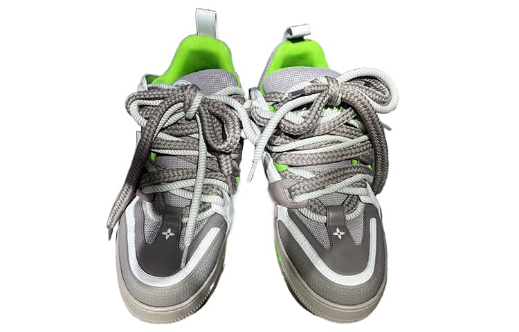 LOUIS VUITTON Skate, устойчивые к истиранию высокие туфли для скейтборда, мужские, серые