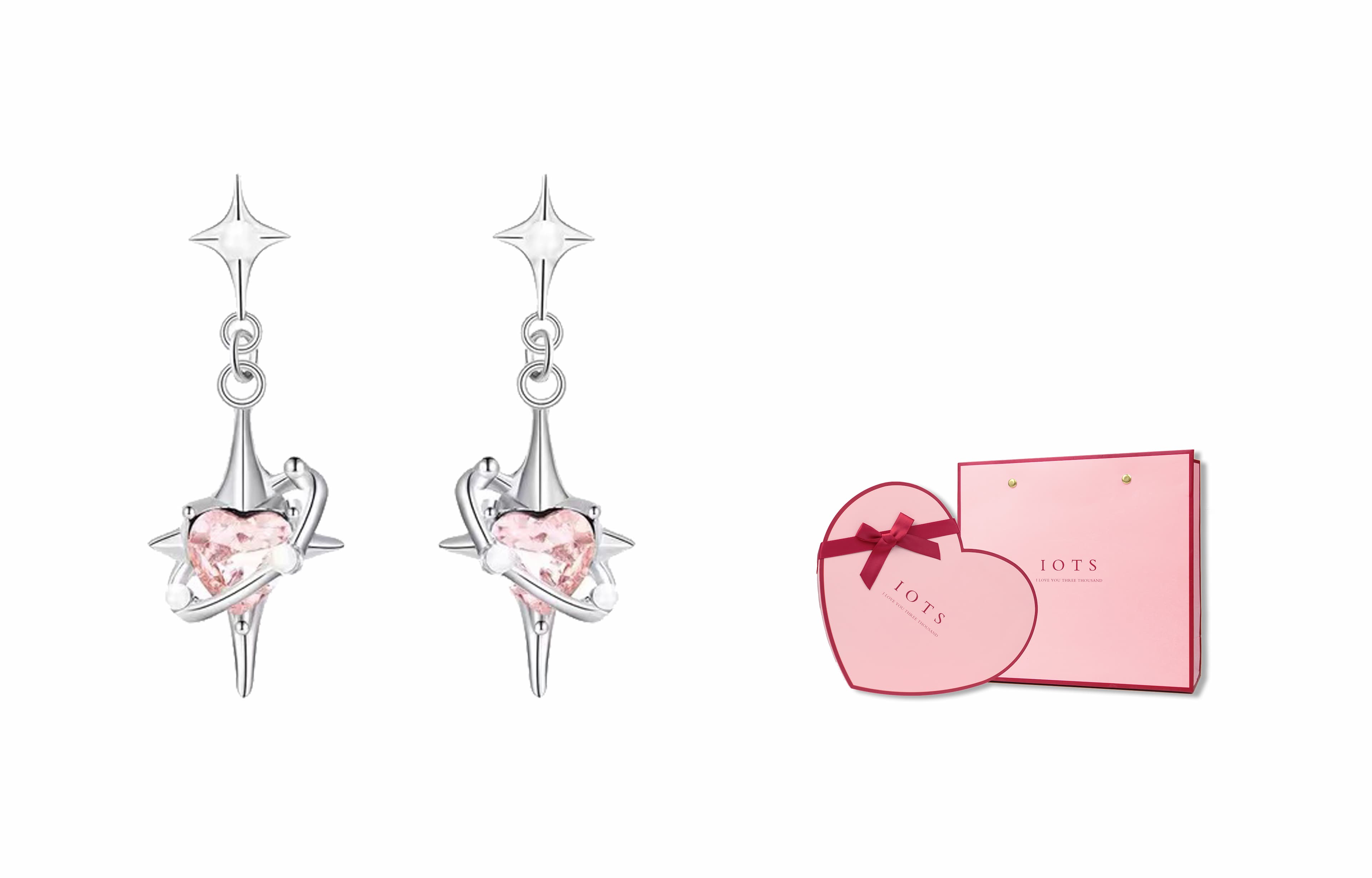 Женские серьги-гвоздики из сплава IOTS