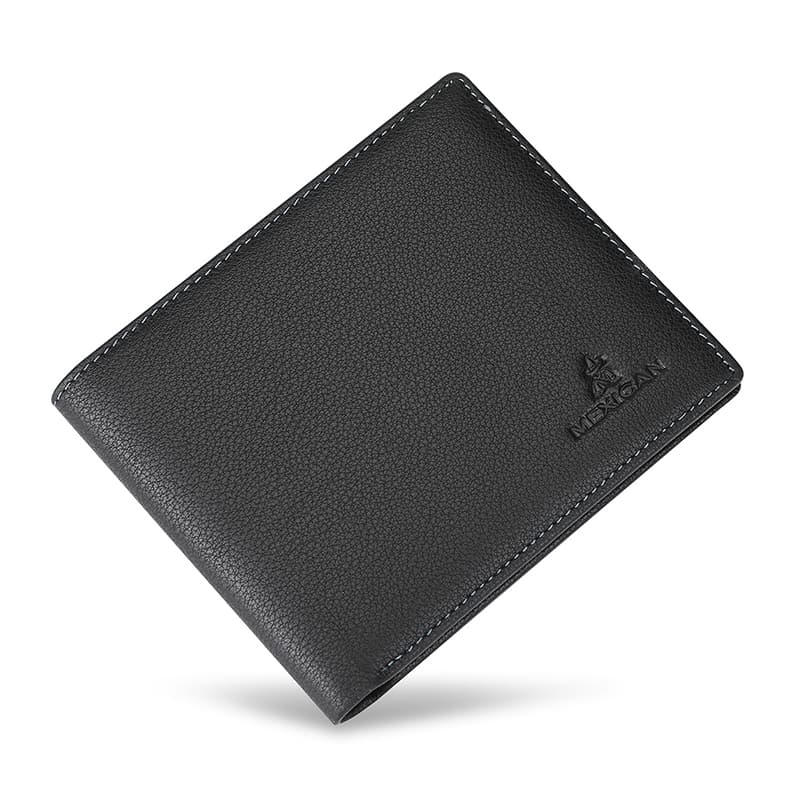 Кошелек из коровьей кожи MEXICAN, обычный мужской, черный