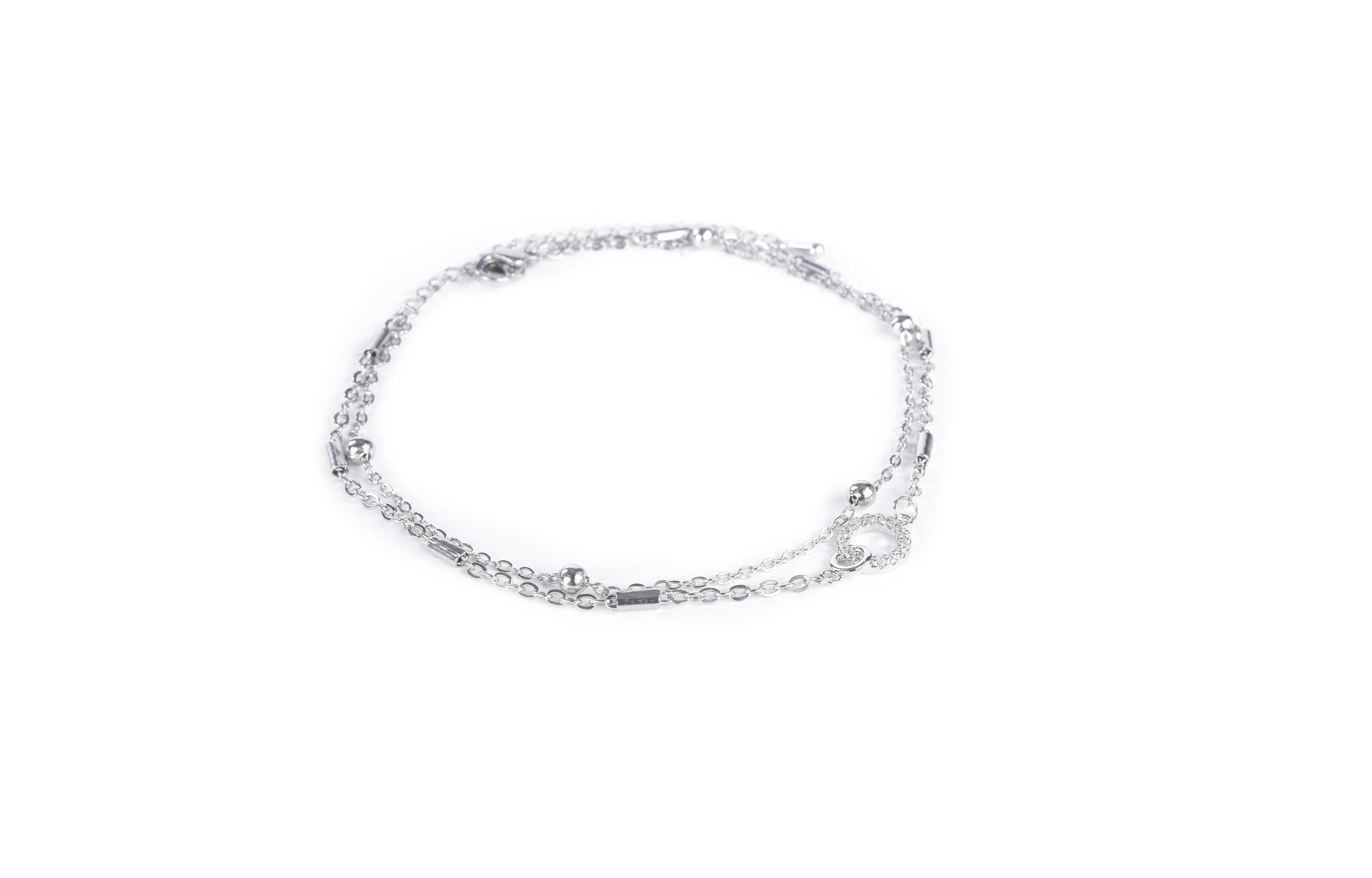 Коробка унисекс с изящными серебряными браслетами FireMonkey S999