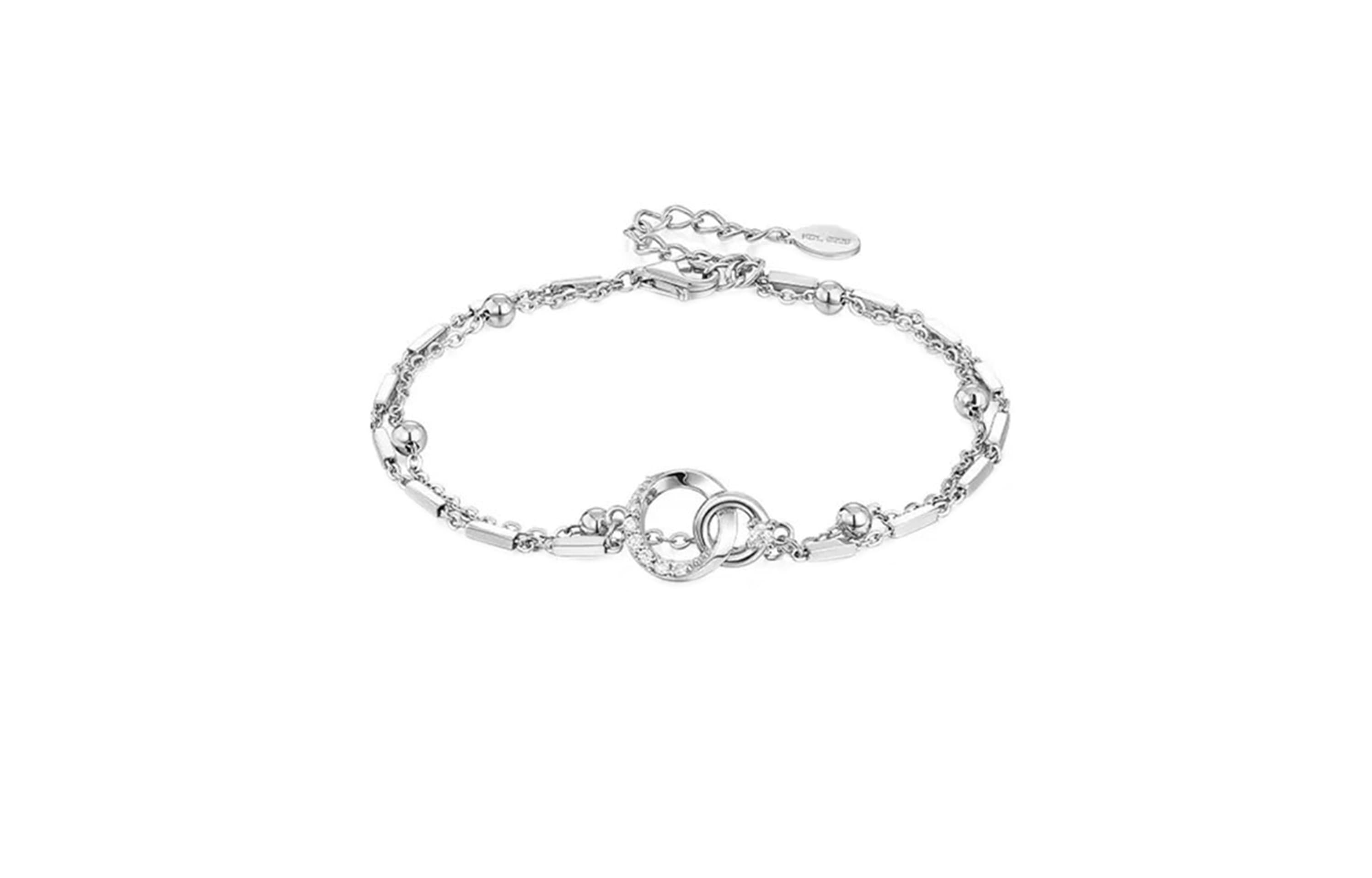 Коробка унисекс с изящными серебряными браслетами FireMonkey S999