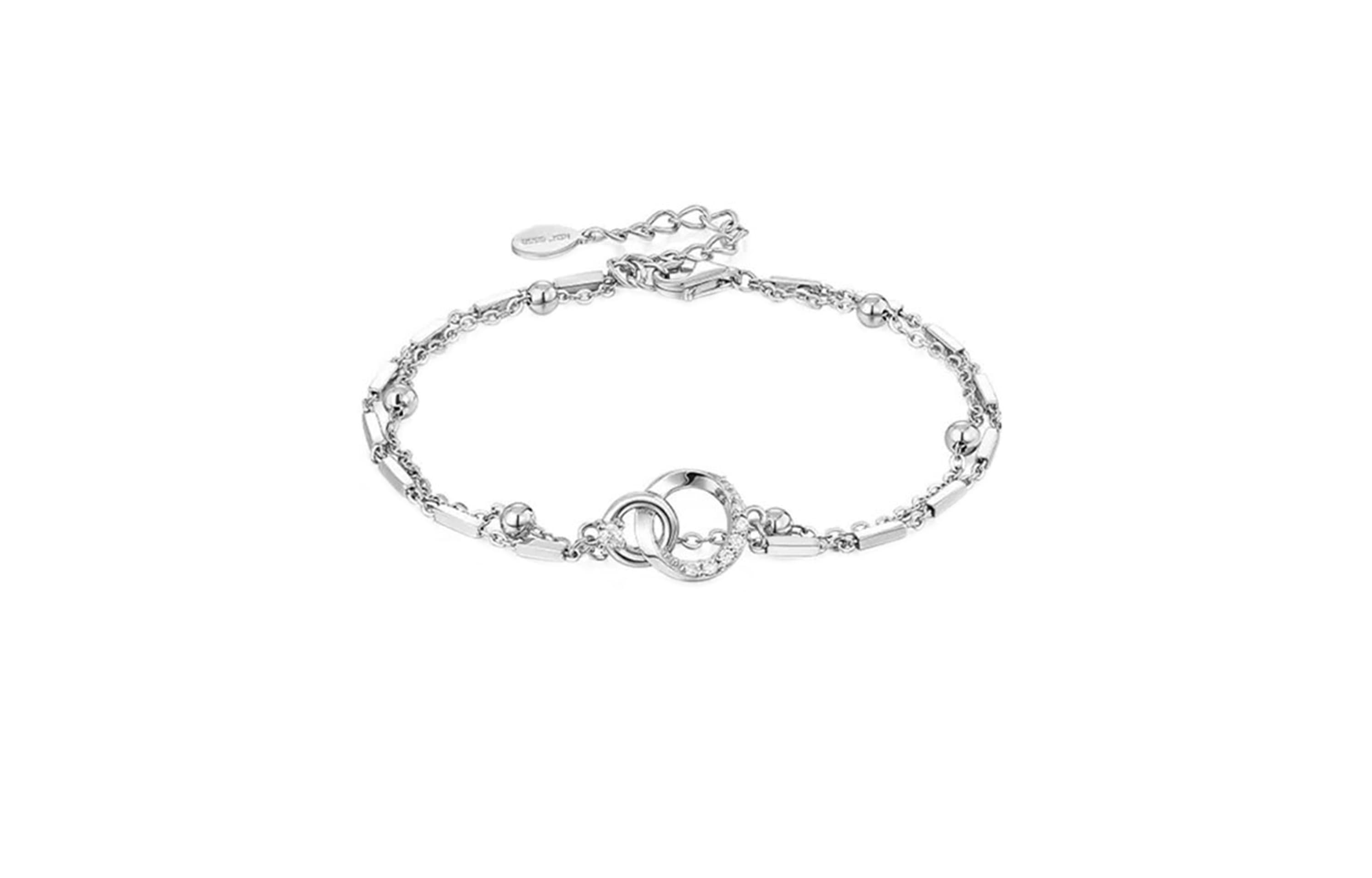 Коробка унисекс с изящными серебряными браслетами FireMonkey S999