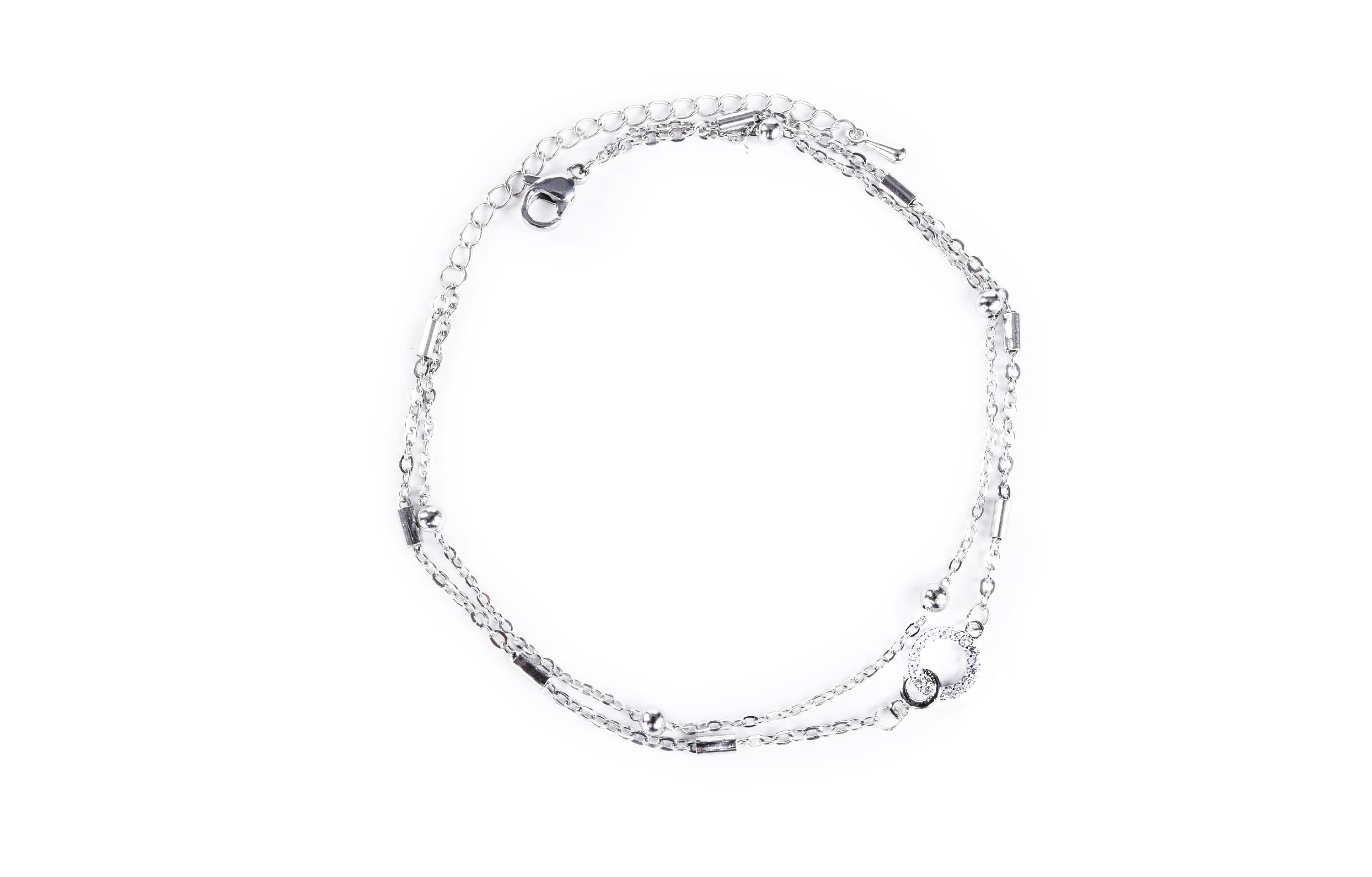 Коробка унисекс с изящными серебряными браслетами FireMonkey S999