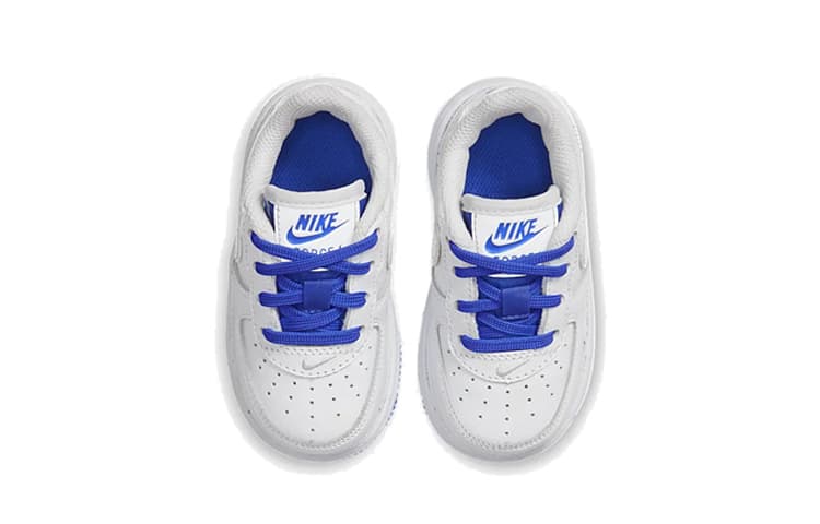 Nike Air Force 1 Air Force 1 Force 1 '07 Устойчивые к истиранию низкие кроссовки More Than QS для малышей Синий Белый