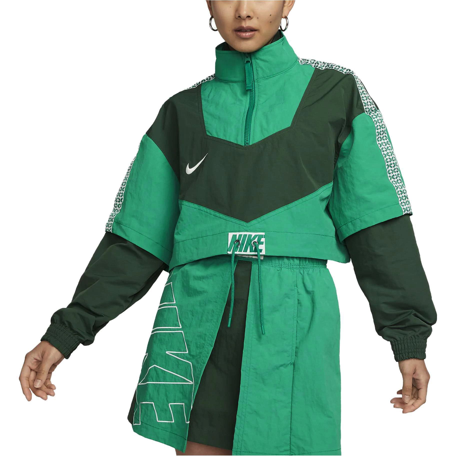 Женские куртки Nike Retro, зеленые