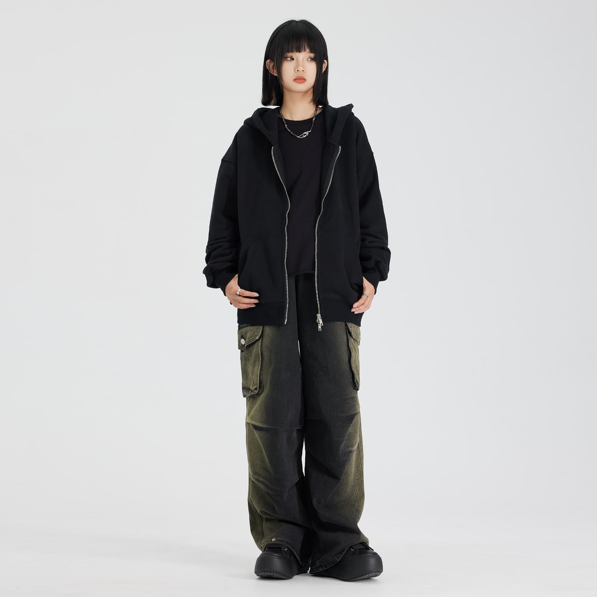 XINYINSU Толстовка Унисекс Черный