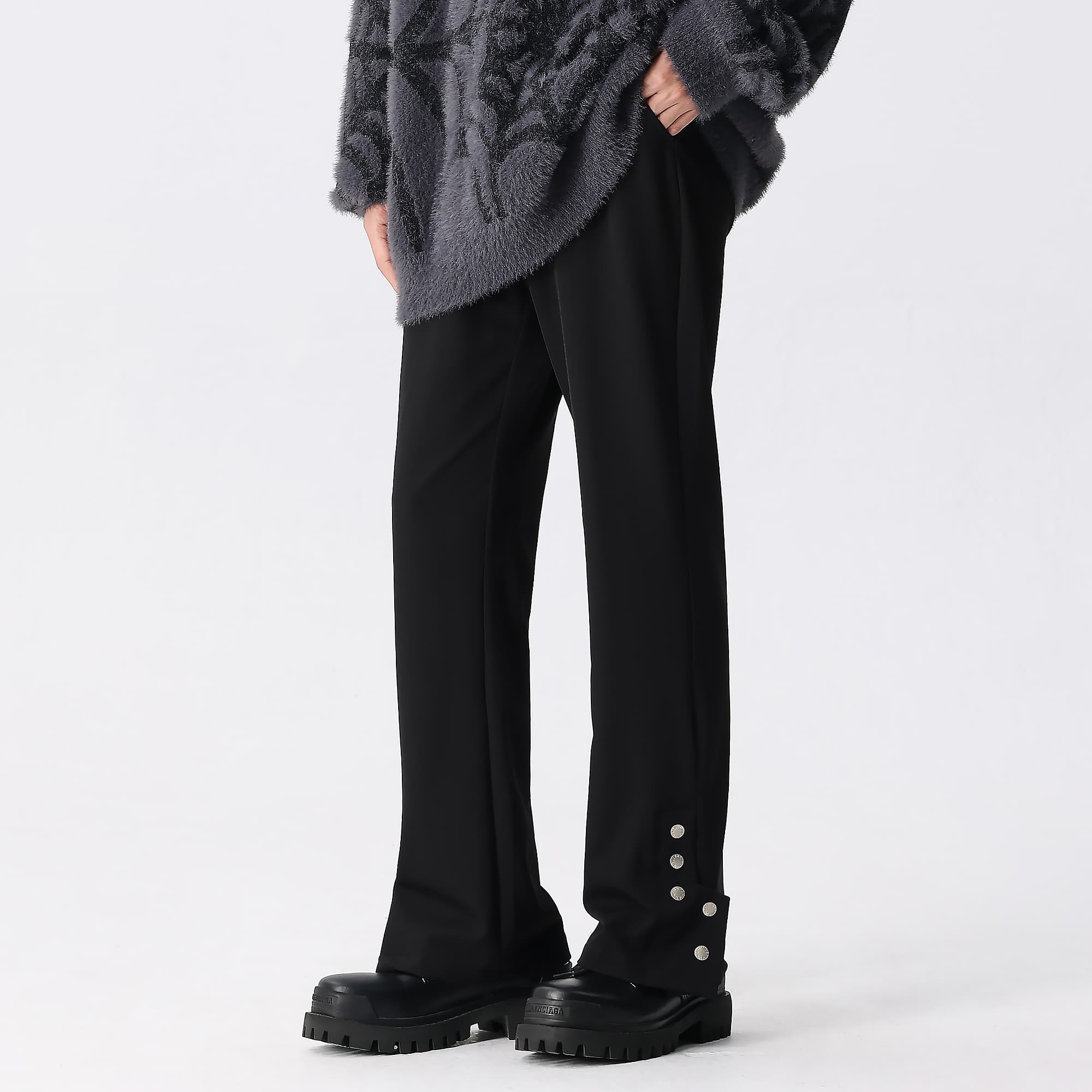 XINYINSU повседневные брюки унисекс, черные