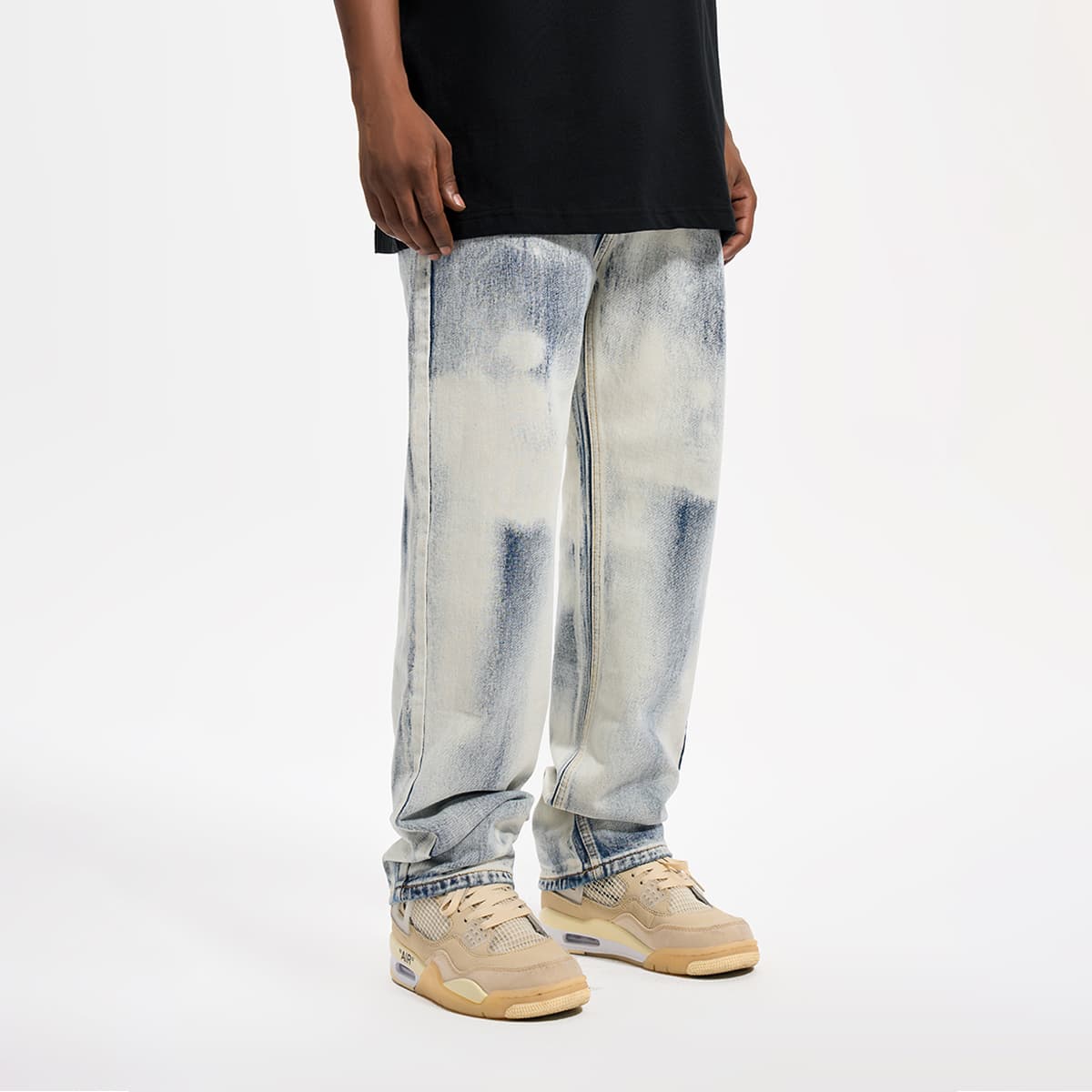 Джинсы YearnObtainRainbow унисекс светло-синие