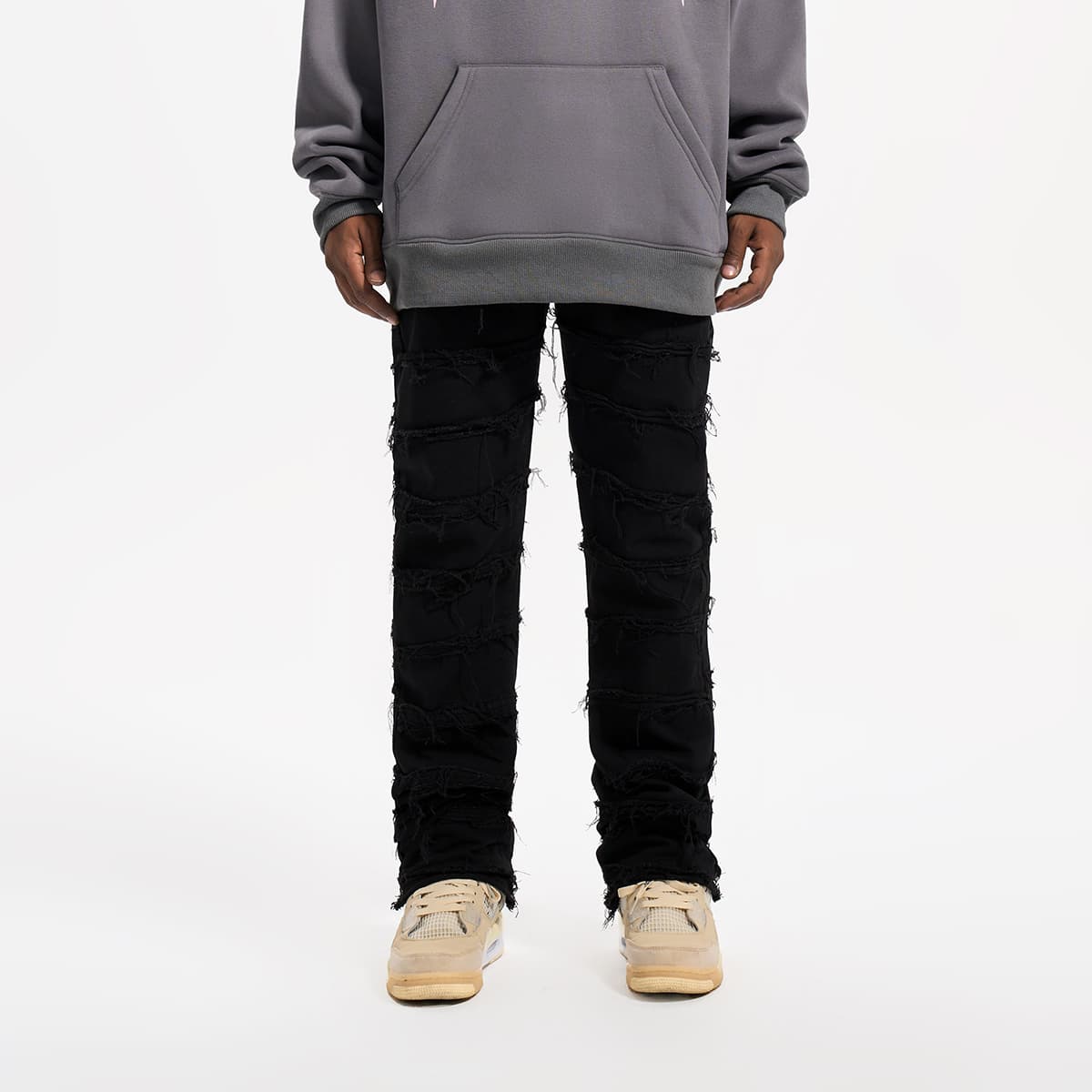 Джинсы YearnObtainRainbow унисекс, черные