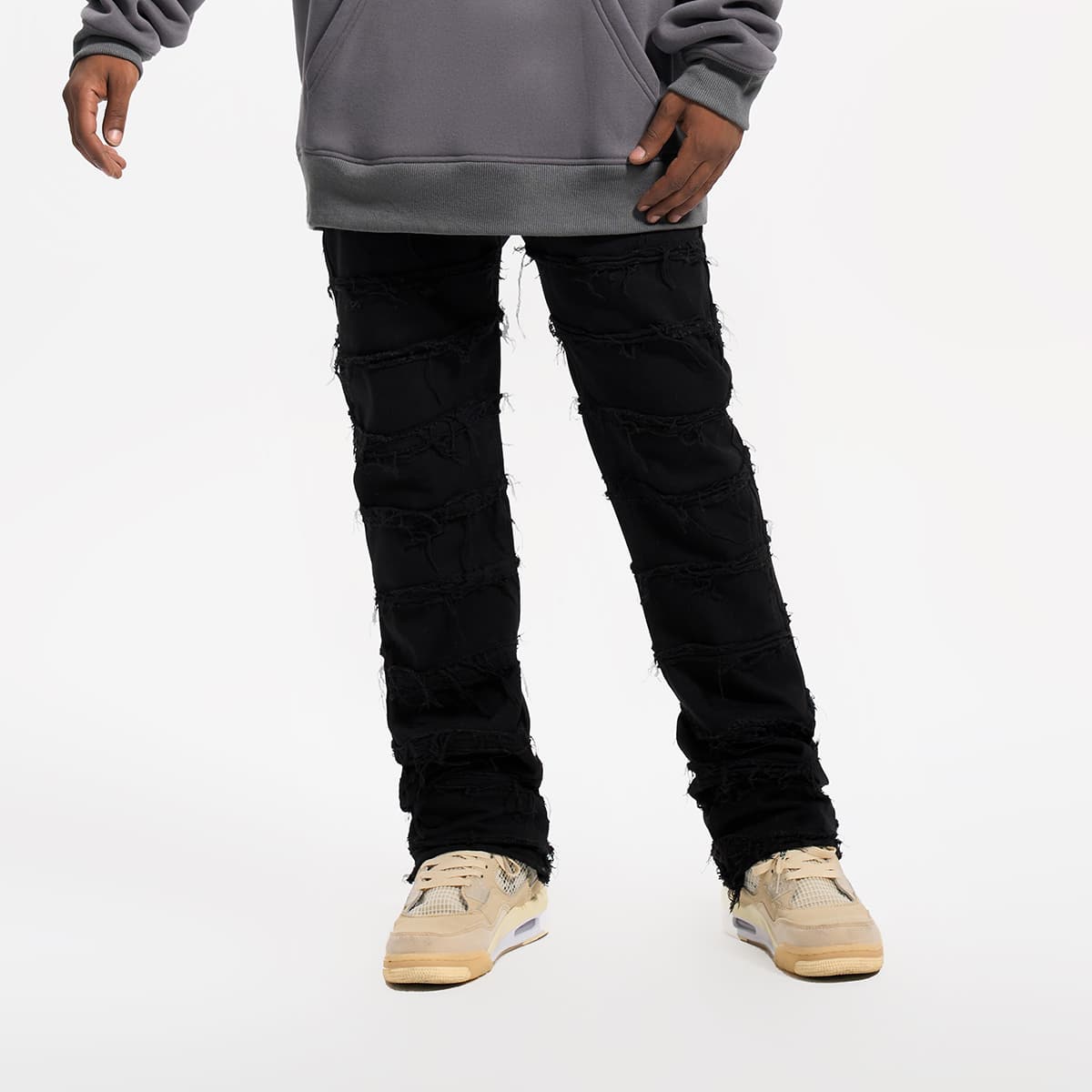 Джинсы YearnObtainRainbow унисекс, черные