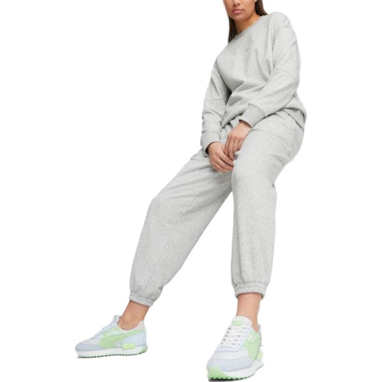 Толстовки PUMA женские светло-серые светло-серые