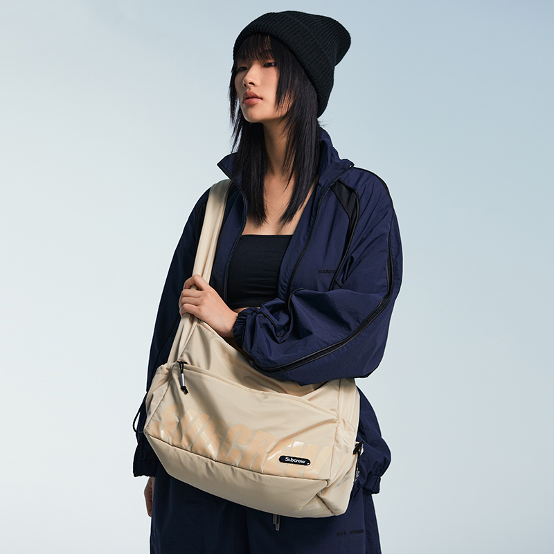 Сумка через плечо из полиэстера Subcrew, сумка через плечо унисекс, черный/серый/хаки