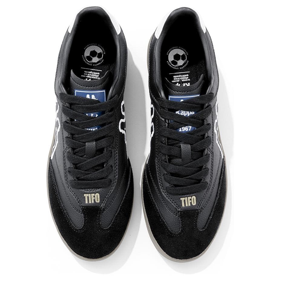 Kappa Tifo Противоскользящие, устойчивые к истиранию, низкие туфли для скейтборда, унисекс, черный, белый цвет