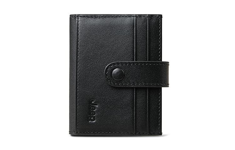 Jeep Cow Leather Wallet Regular Men's Black