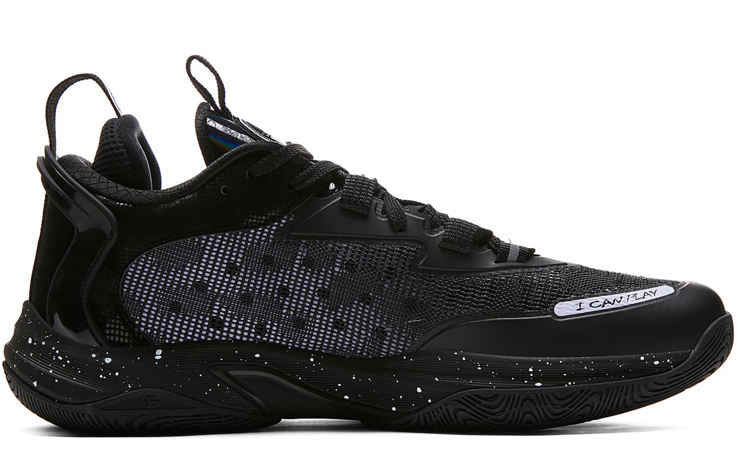 PEAK Lightweight 1.0 Black Warrior Color Scheme Низкие баскетбольные кроссовки Мужские черные