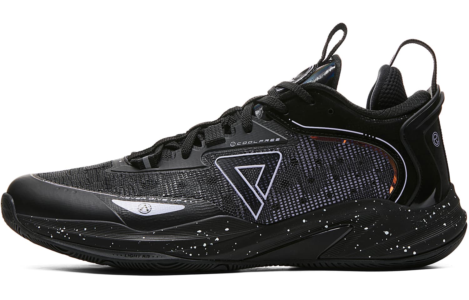 PEAK Lightweight 1.0 Black Warrior Color Scheme Low top Basketball Shoes Men's Black