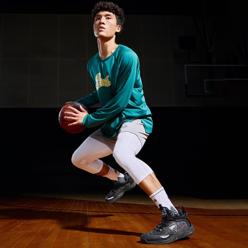 PEAK Lightweight 1.0 Black Warrior Color Scheme Низкие баскетбольные кроссовки Мужские черные