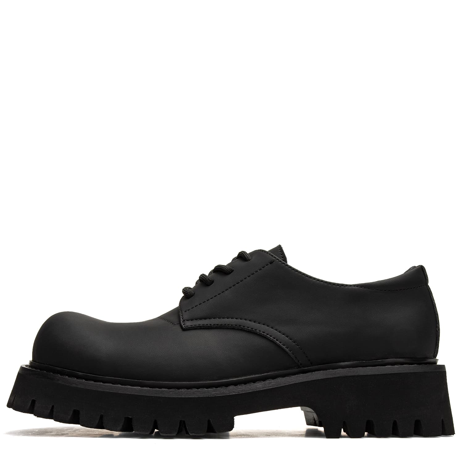 Youthloser Chunky Derby Shoes Dress Shoes Unisex Black