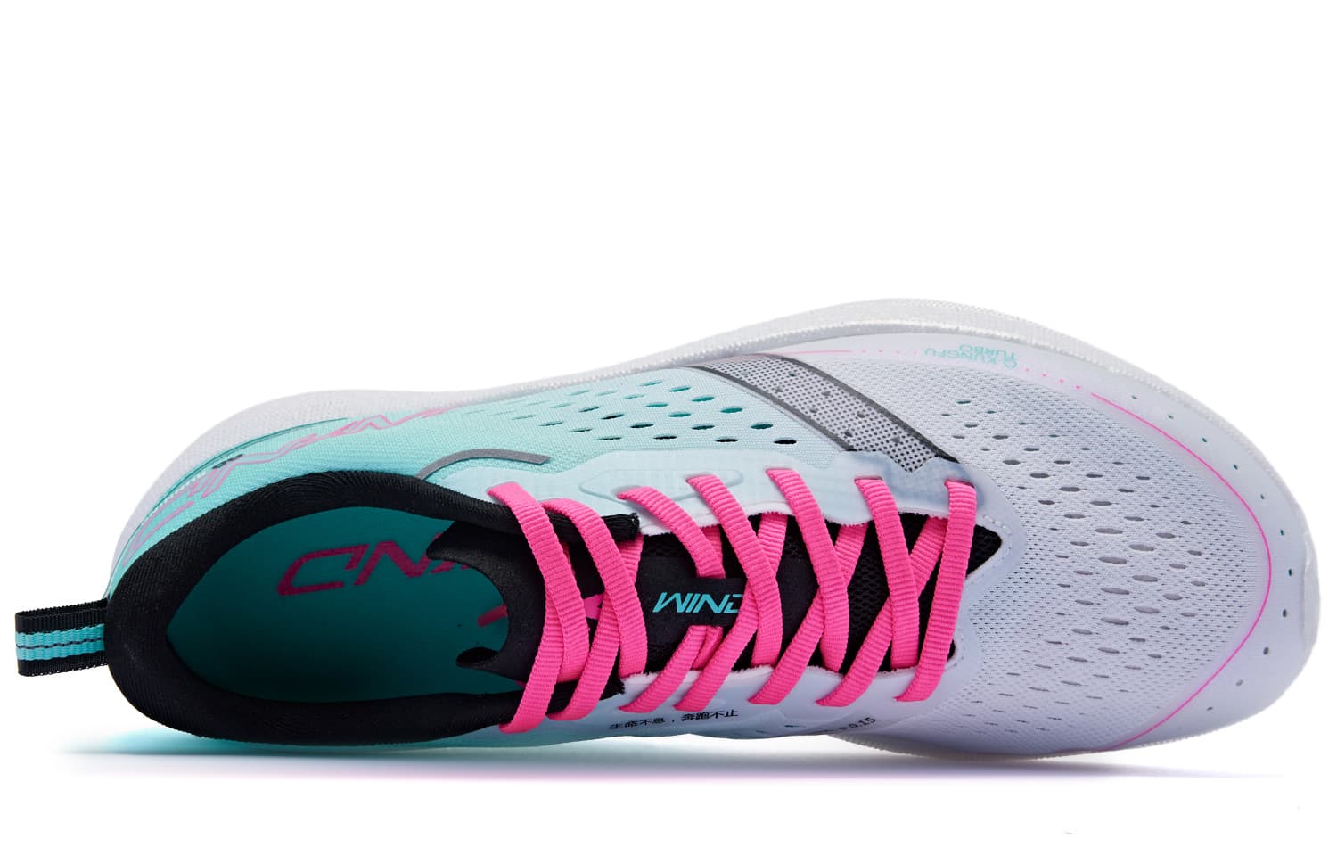 QIAODAN Strong Winds SE амортизирующие, дышащие и эластичные кроссовки с низким верхом, мужские кроссовки белого цвета, зеленого цвета