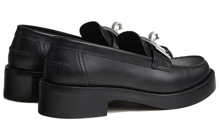 HERMES Hot Loafer Noir из телячьей кожи