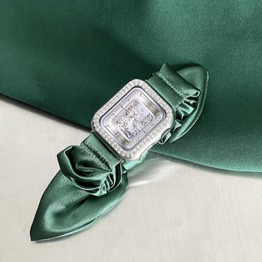 Ремешок Zhongwo, совместимый с Apple, материал с бантом