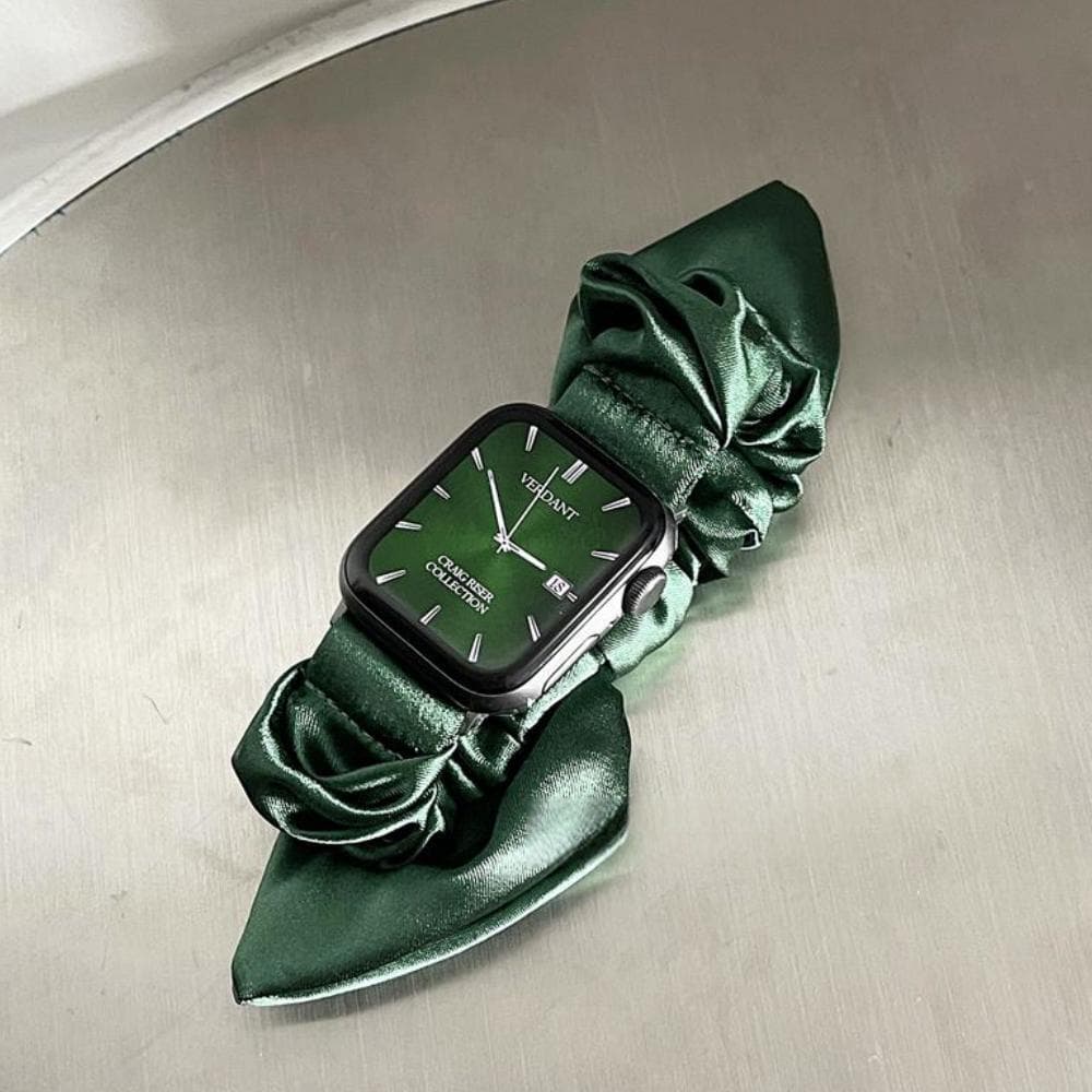 Ремешок Zhongwo, совместимый с Apple, материал с бантом